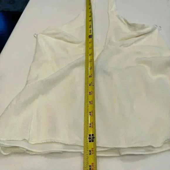 Zara trafaluc collection ivory halter top open tie back fully lined size large - Picture 9 of 12
